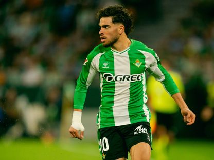المغربي عبد الصمد الزلزولي خلال مواجهة فريقه ريال بيتيس أمام ريال مدريد - 24 أبريل 2026 - X/@RealBetis