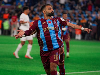 احتفال محمد صلاح نجم طرابزون سبور بتسجيل هدف في مرمى غلطة سراي بالدوري التركي - 19 سبتمبر 2026 - X/@@Trabzonspor
