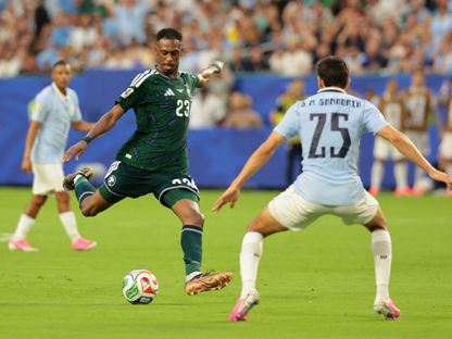 محمد كنو لاعب السعودية خلال لقاء أوروغواي بكأس العالم - 16 يونيو 2026 - Reuters