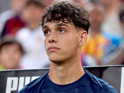 هيكتور فورت لاعب برشلونة قبل مواجهة فالنسيا بالدوري الإسباني - 17 أغسطس 2024 - Reuters