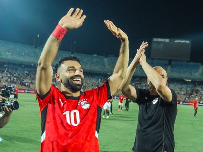 محمد صلاح يحيي الجماهير بعد الفوز على إثيوبيا بتصفيات إفريقيا المؤهلة لكأس العالم - 6 سبتمبر 2025 - X/EFA