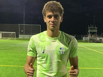 حمزة عبد الكريم يشارك ويسجل مع فريق برشلونة للناشئين بلقاء هويسكا - 8 مارس 2026 - X@FCBmasia