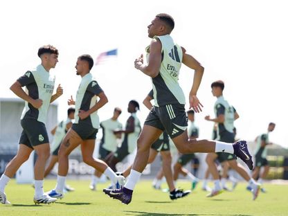 كيليان مبابي خلال تدريب لريال مدريد - 15 يونيو 2025 - realmadrid.com