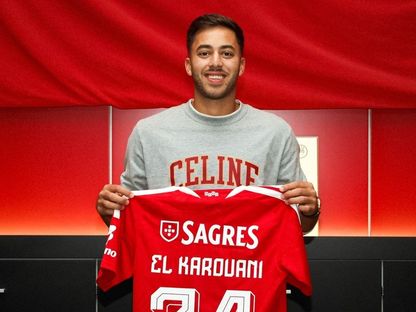 المغربي سفيان الكرواني بقميص فريقه الجديد بنفيكا - 1 سبتمبر 2026 - @SLBenfica