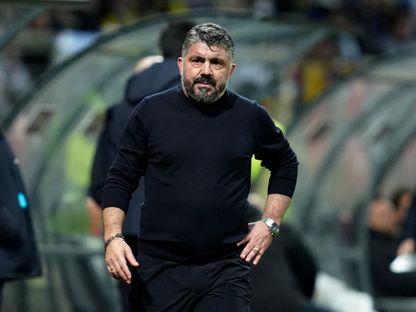 مدرب إيطاليا جينارو غاتوزو خلال مباراة البوسنة والهرسك في تصفيات أوروبا لكأس العالم  - 31 مارس 2026 - Reuters