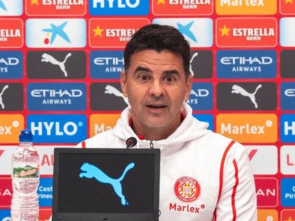 ميشيل مدرب جيرونا في مؤتمر صحفي - 17 يناير 2025 - X/@GironaFC