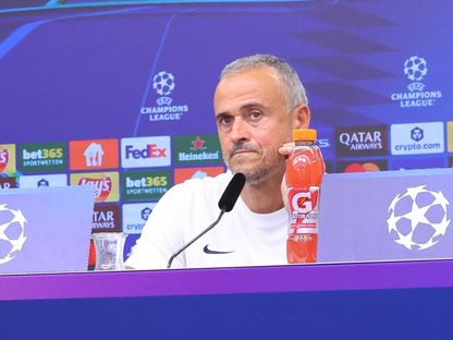 مدرب باريس سان جيرمان لويس إنريكي خلال مؤتمر صحافي - 20 أكتوبر 2025 - X/@PSG_inside