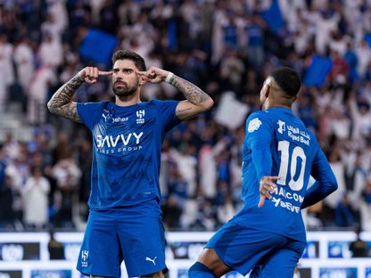 روبن نيفيز بعد تسجيله هدفاً للهلال في مرمى الفتح بالدوري السعودي - 22 نوفمبر 2025 - X/@Alhilal_FC