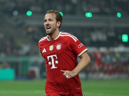 لاعب بايرن ميونيخ هاري كين يحتفل بالتسجيل ضد شتوتغارت - 23 مايو 2026 - Reuters