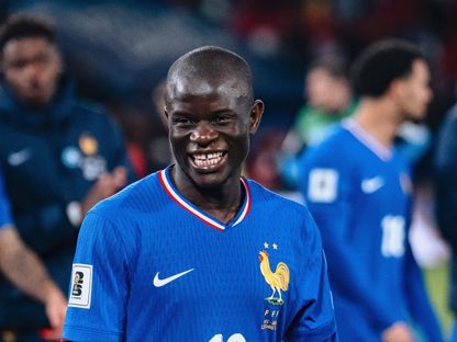 نغولو كانتي بعد مباراة بين فرنسا وأوكرانيا في تصفيات كأس العالم 2026 - 14 نوفمبر 2025 - X/@equipedefrance