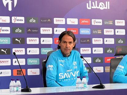 سيموني إنزاغي مدرب الهلال في مؤتمر صحفي قبل مواجهة الخليج - 25 ديسمبر 2025 - X/@aawsat_spt
