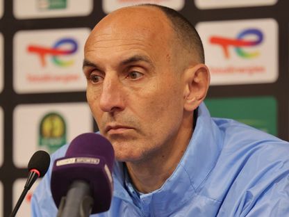 كرونسلاف يورتشيتش مدرب بيراميدز المصري في مؤتمر صحفي عشية مواجهة أورلاندو بيراتس الجنوب إفريقي في إياب نصف نهائي دوري أبطال إفريقيا - 24 أبريل 2025 - X/@pyramidsfc