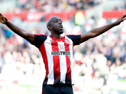 يوان ويسا من مباراة برينتفورد وبرايتون بالدوري الإنجليزي الممتاز - 18 أبريل 2025 - Reuters