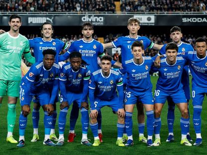 تشكيلة ريال مدريد قبل مواجهة فالنسيا في الدوري الإسباني لكرة القدم - 9 فبراير 2026 - X/@realmadrid
