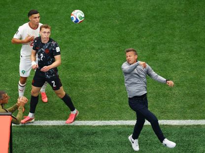 جيسي مارش مدرب كندا خلال مواجهة المغرب في كأس العالم - 4 يوليو 2026 - Reuters