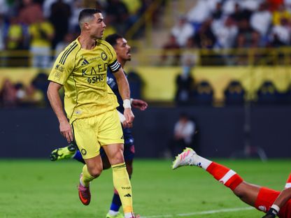 كريستيانو رونالدو خلال مباراة النصر والفيحاء بدوري روشن السعودي - 1 نوفمبر 2025 - X/AlNassrFC