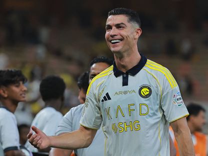 كريستيانو رونالدو بعد فوز النصر على الاتحاد بالدوري السعودي - 26 سبتمبر 2025 - REUTERS