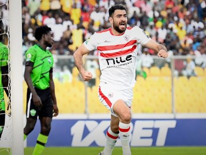 حمزة المثلوثي يسجل هدف للزمالك أمام دريمز الغاني ليقود فريقه لنهائي الكونفدرالية 2024 - Zamalek/x