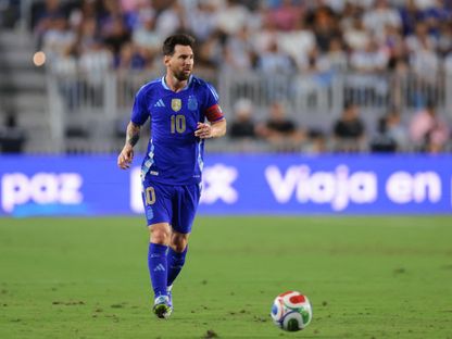 ليونيل ميسي خلال مباراة ودية بين الأرجنتين وبورتو ريكو - 15 أكتوبر 2025 - Reuters