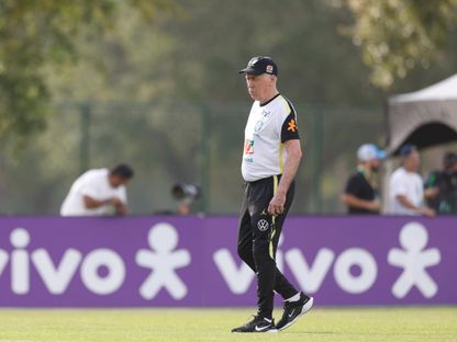 كارلو أنشيلوتي خلال تدريب للبرازيل - 25 مارس 2026 - X/@CBF_Futebol