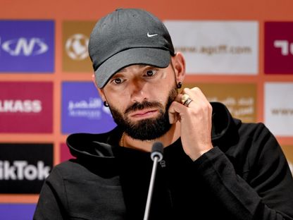 يانيك كاراسكو لاعب الشباب في مؤتمر صحافي - 18 أبريل 2026 - X/@AlShababSaudiFC