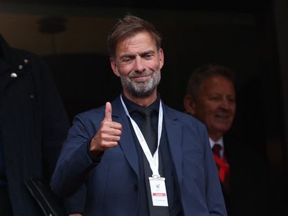 يورغن كلوب خلال حضوره مباراة ليفربول وكريستال بالاس في الدوري الإنجليزي - 25 مايو 2025 - Reuters