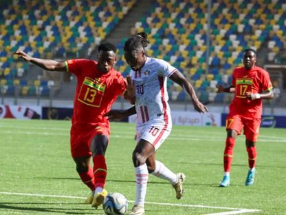 مهاجم السودان محمد عبد الرحمن في مباراة غانا بتصفيات إفريقيا 15 أكتوبر 2024 - SFA-Sudan Football Association/fb