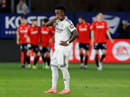 فينيسيوس جونيور خلال مباراة أوساسونا وريال مدريد بالدوري الإسباني - 21 فبراير 2026 - Reuters