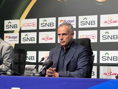 جوزيه غوميز مدرب الفتح في مؤتمر صحافي - 29 نوفمبر 2025 - X/@aawsat_spt