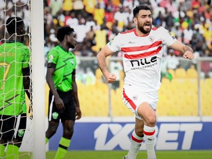 حمزة المثلوثي يسجل هدف للزمالك أمام دريمز الغاني ليقود فريقه لنهائي الكونفدرالية 2024 - Zamalek/x