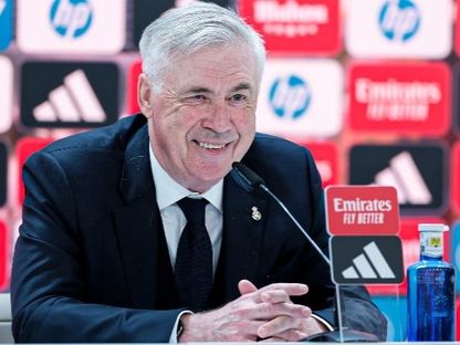 كارلو أنشيلوتي مدرب ريال مدريد في مؤتمر بعد مواجهة سيلتا فيغو في الدوري الإسباني - 4 مايو 2025 - Real Madrid FC