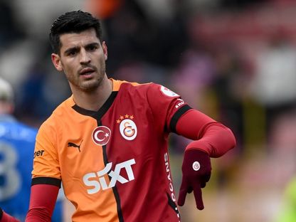 ألفارو موراتا يسجل هدفه الأول مع غلطة سراي التركي - 6 فبراير 2025 - x@Galatasaray