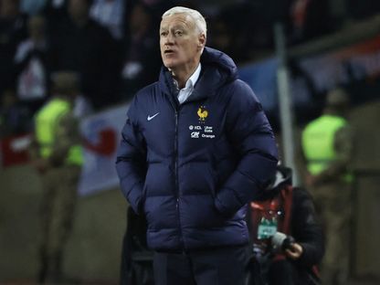 ديدييه ديشان من مباراة أذربيجان وفرنسا بتصفيات أوروبا المؤهلة لكأس العالم - 16 نوفمبر 2026 - Reuters