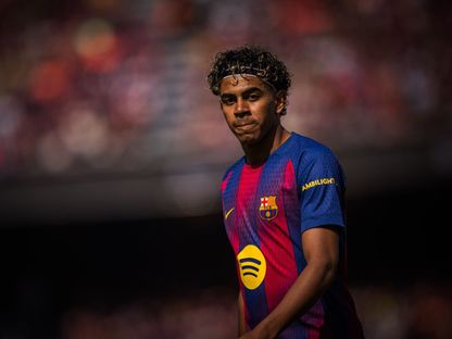 لامين يامال خلال مباراة بين برشلونة ورايو فايكانو - 22 مارس 2026 - fcbarcelona.es