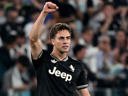 كينان يلديز من مباراة يوفنتوس وبوروسيا دورتموند بدوري أبطال أوروبا - 16 سبتمبر 2025 - Reuters