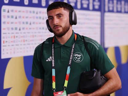 فارس غجيميس قبل مباراة الجزائر والأرجنتين بكأس العالم - 17 يونيو 2026 - Reuters