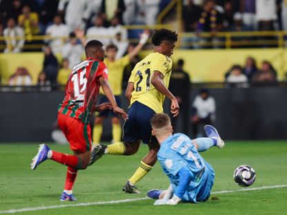 شاهد… النصر يتقدم على الاتفاق بهدف كومان في الشوط الأول