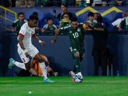 من مباراة السعودية والأردن بتصفيات كأس العالم 2026- 11 يونيو 2024 - X/@SaudiNT