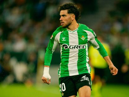 المغربي عبد الصمد الزلزولي خلال مواجهة فريقه ريال بيتيس أمام ريال مدريد - 24 أبريل 2026 - X/@RealBetis