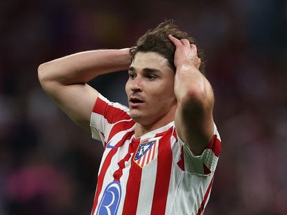 جوليان ألفاريز خلال مباراة أتلتيكو مدريد وأرسنال بدوري أبطال أوروبا - 29 أبريل 2026 - Reuters