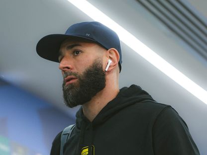 مهاجم الاتحاد كريم بنزيما قبل مواجهة نيوم في دوري روشن السعودي - 31 ديسمبر 2025 - X/@ittihad