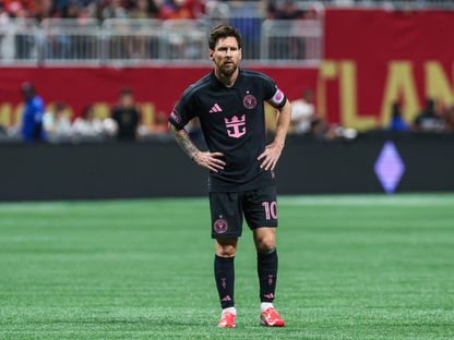 ليونيل ميسي خلال المواجهة بين إنتر ميامي وأتلانتا يونايتد في الدوري الأميركي - 17 أكتوبر 2026 - IMAGN IMAGES via Reuters Connect