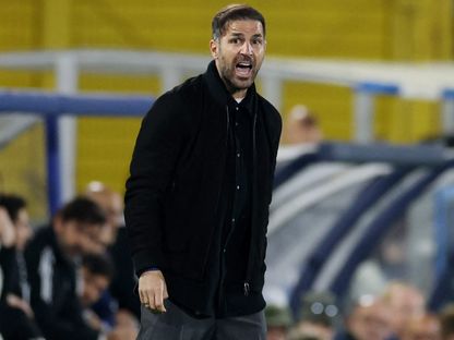 سيسك فابريغاس خلال مباراة كومو وإنتر ميلان بالدوري الإيطالي - 12 أبريل 2026 - Reuters