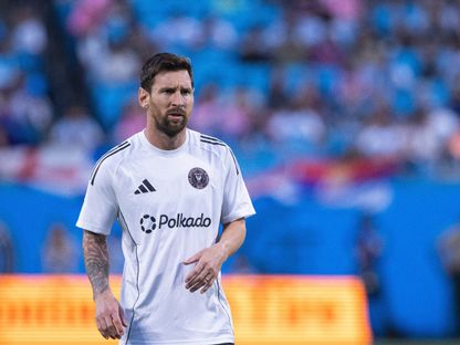 ليونيل ميسي قبل مباراة بين إنتر ميامي وشارلوت أف سي - 13 سبتمبر 2025 - Scott Kinser-Imagn Images