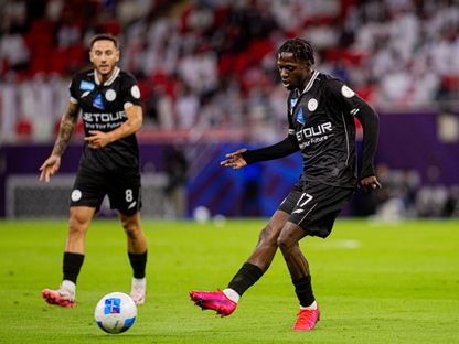 من مباراة الشباب السعودي والريان القطري في نهائي دوري أبطال الخليج - 23 أبريل 2026 - X/@AlShababSaudiFC