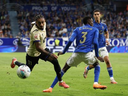 رافينيا خلال لقاء برشلونة وريال أوفييدو بالدوري الإسباني - 25 سبتمبر 2025 - Reuters