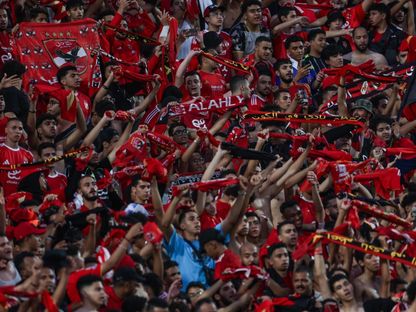 جانب من حضور جمهور الأهلي في مباراة الاتحاد السكندري بالدوري المصري - 22 أكتوبر 2025 - FB/@Al Ahly SC