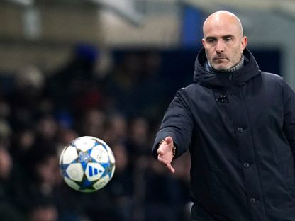 مدرب تشيلسي إنزو ماريسكا خلال مباراة ضد أتالانتا في دوري أبطال أوروبا – 9 ديسمبر 2025 - REUTERS