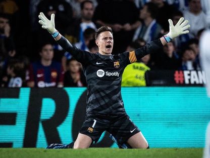 مارك أندريه تير شتيغن حارس نادي برشلونة -  - Reuters