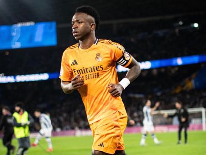 فينيسيوس جونيور يحمل شارة قيادة ريال مدريد لأول مرة 26-2-2025 - vinijr/x